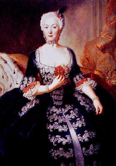 antoine pesne Portrait of Elisabeth Christine von Braunschweig-Bevern oil painting image
